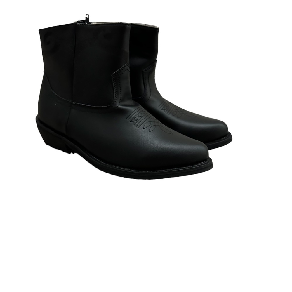 Saddle Tramp men's 11.5W black ankle cowboy boots!!